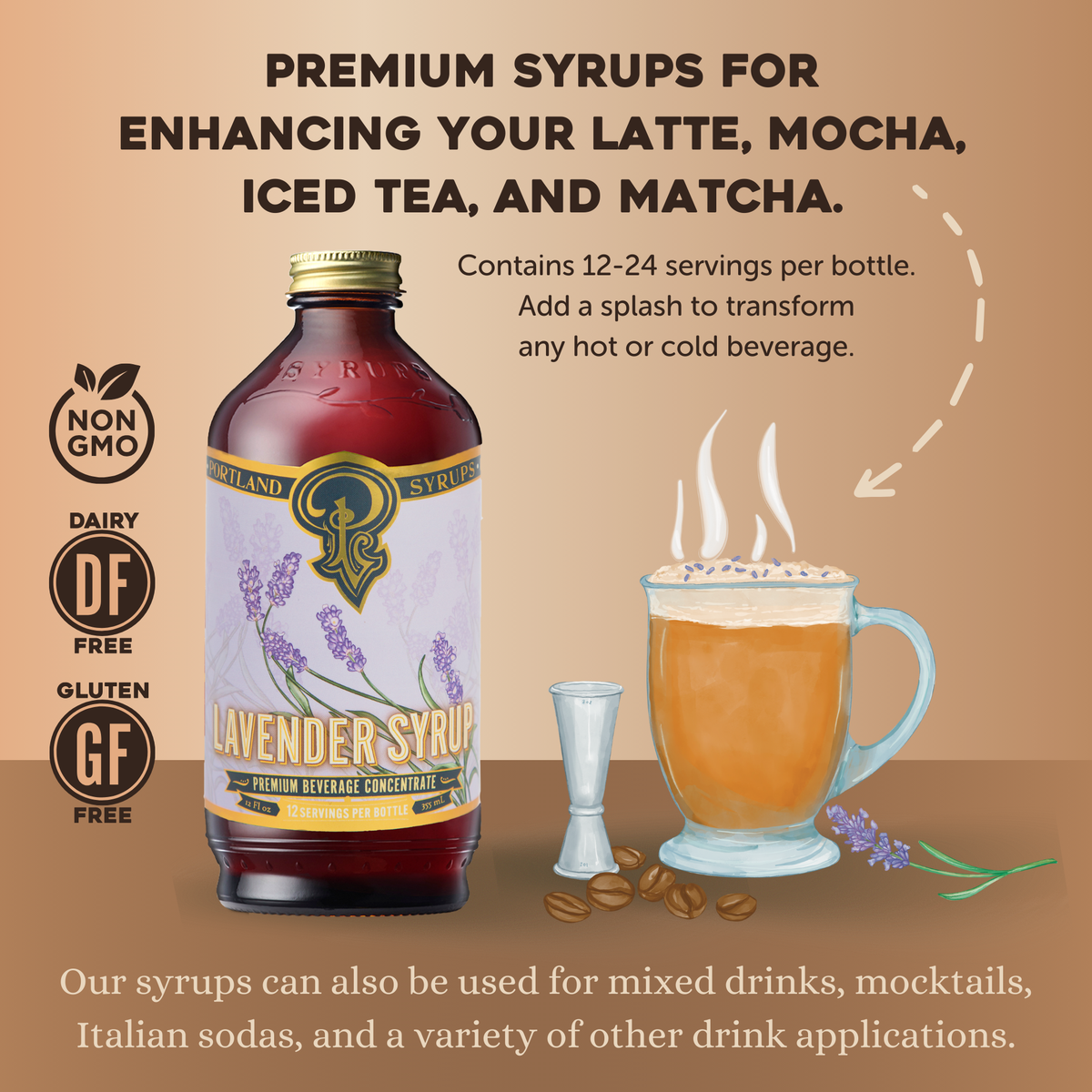 Lavender Syrup | Soft Floral Coffee & Cocktail Mixer
