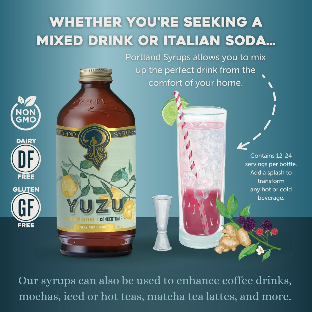 Yuzu Syrup | Pure Squeezed Japanese Citrus Mixer