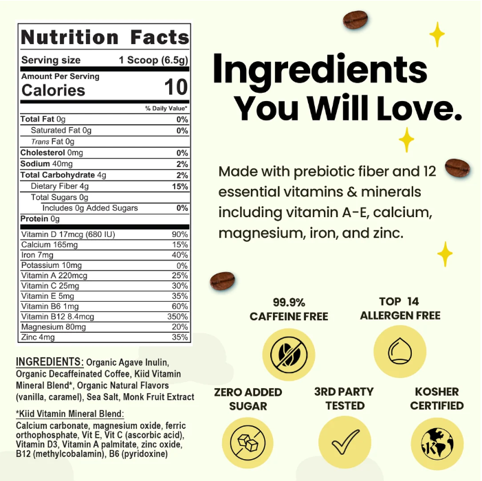 Caramel Kiid Superfood Latte