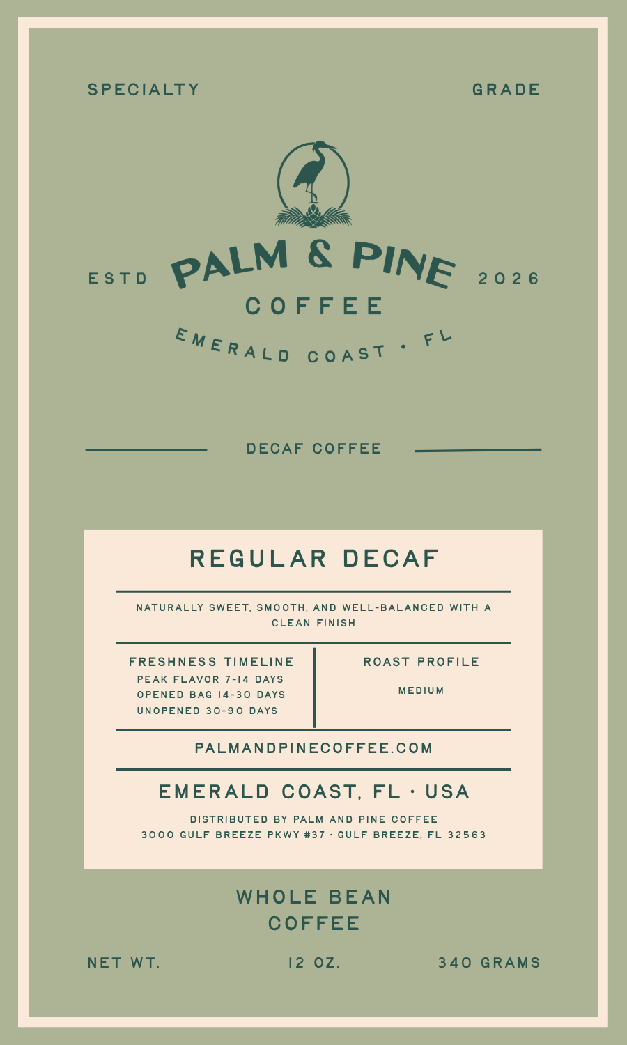 Peru Decaf Medium Roast Coffee (Swiss Water® Process)