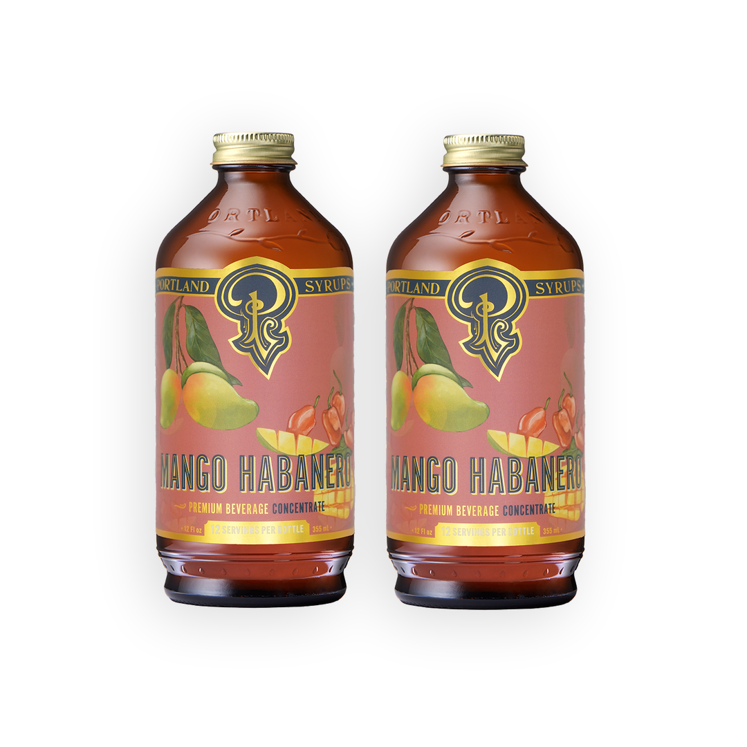 Mango Habanero Syrup 2-Pack | Sweet Heat Craft Mixer
