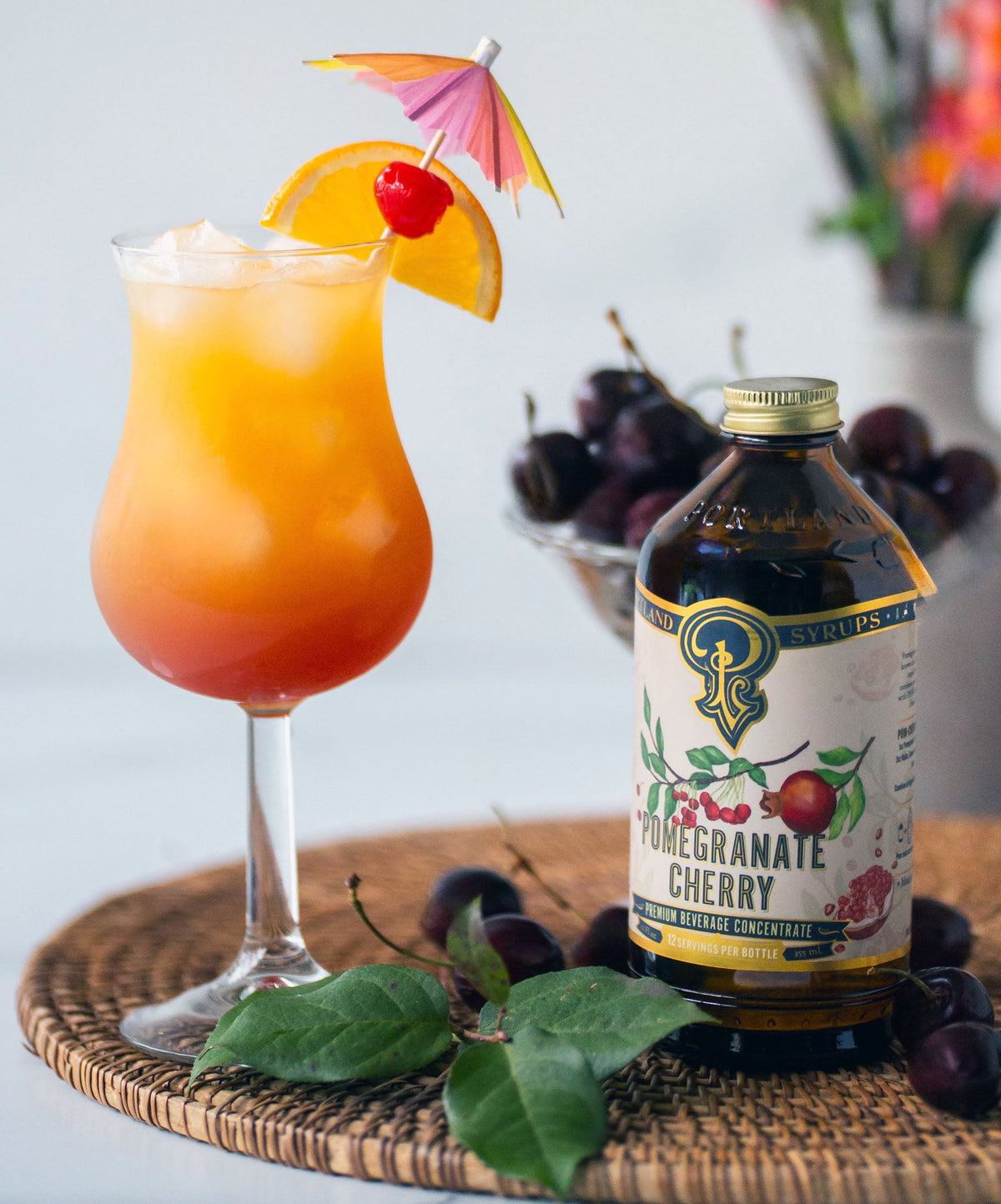 Pomegranate Cherry Syrup | Real Fruit Craft Grenadine