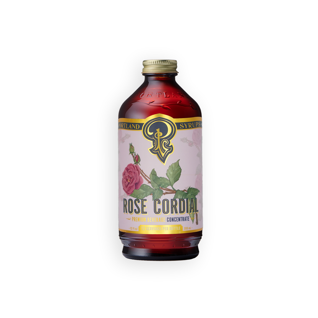 Rose Cordial Syrup | Whole Dried Rose Bud & Hip Mixer