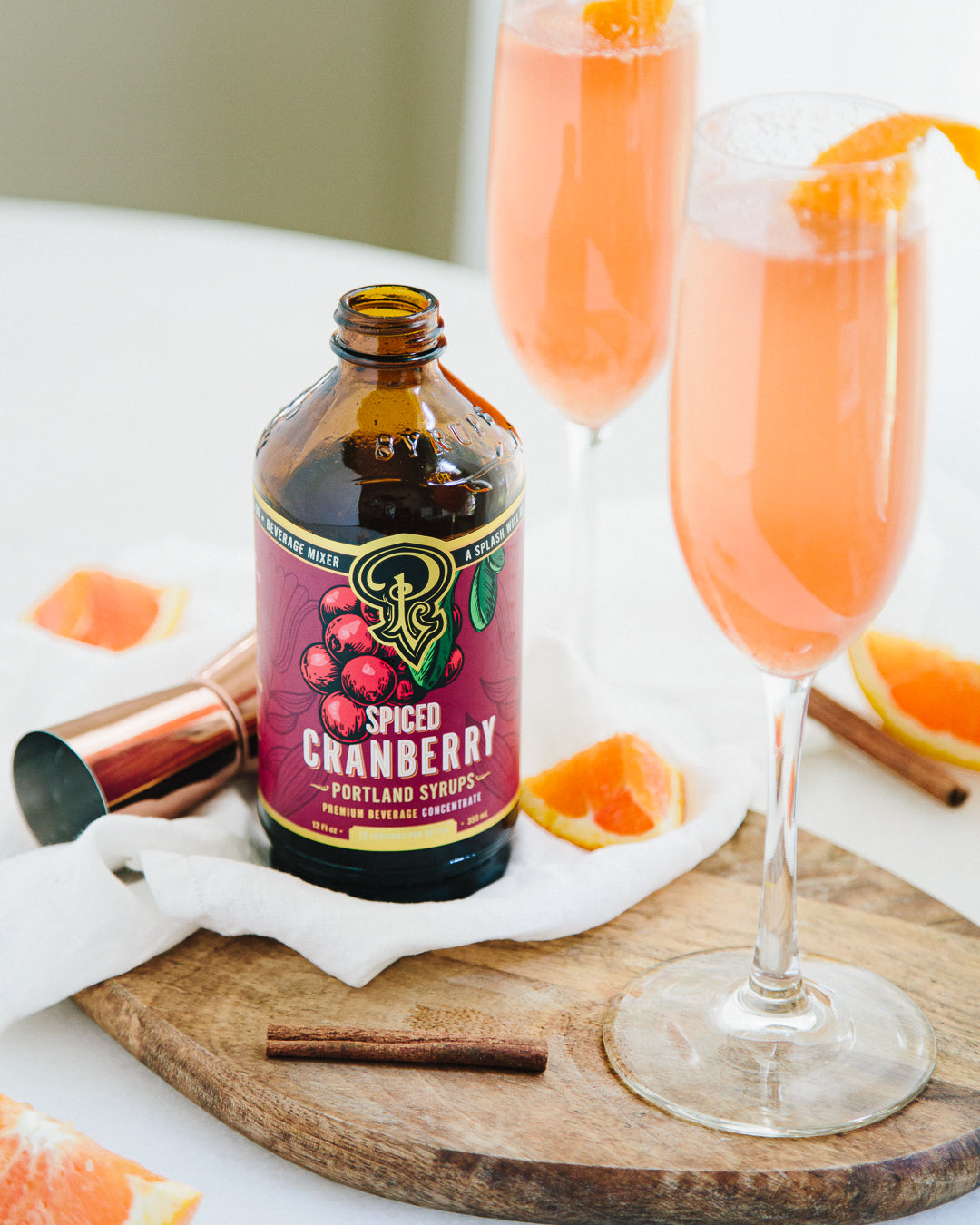 Spiced Cranberry Syrup | Winter Holiday Cocktail Mixer