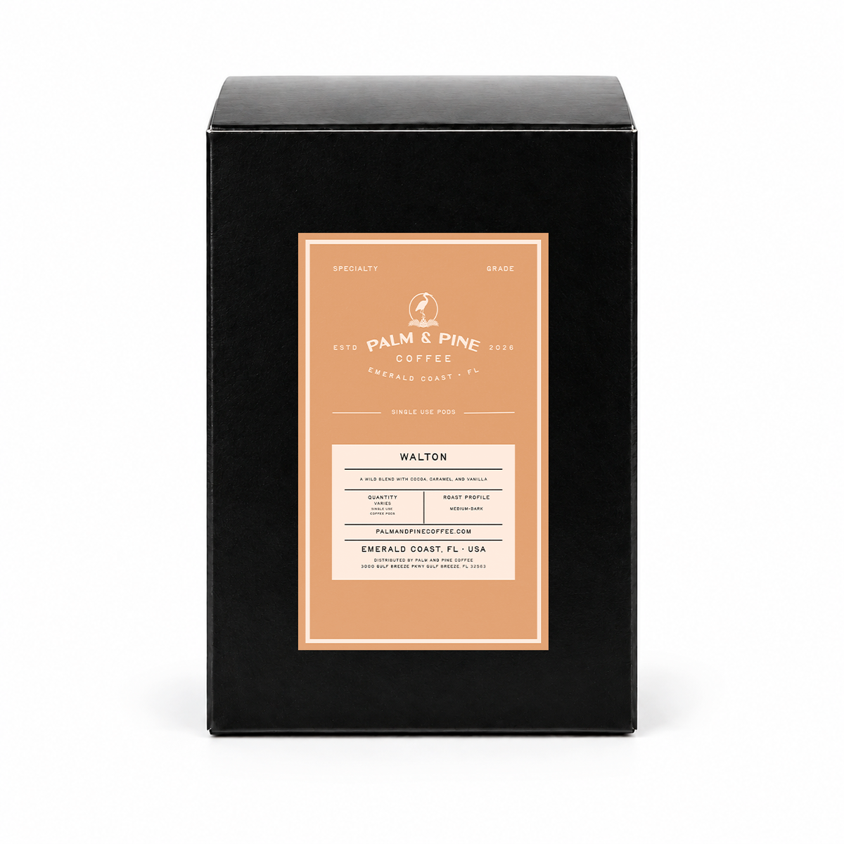 Walton – Medium & Dark Roast Blend Cocoa, Caramel, and Vanilla Tones