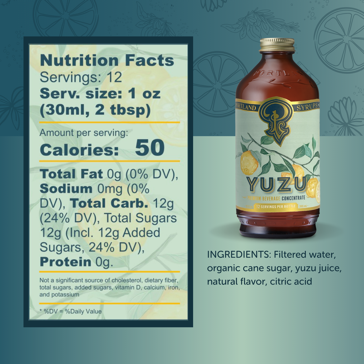 Yuzu Syrup | Pure Squeezed Japanese Citrus Mixer